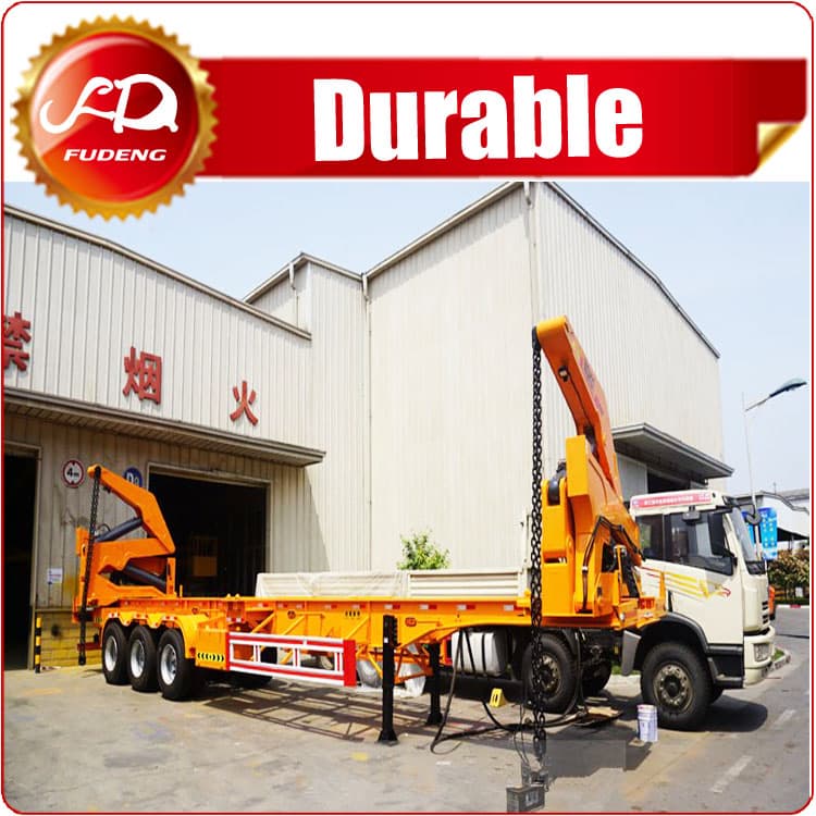 China hot sale 3axle 40ft container side loader semi trailer